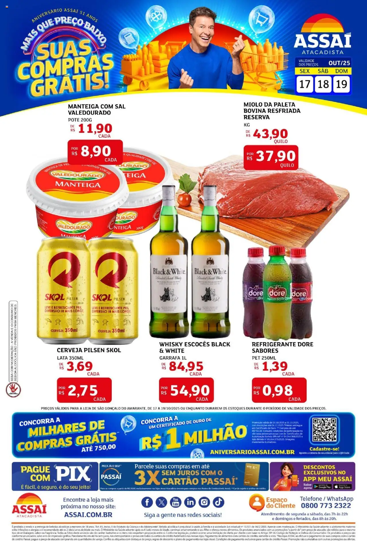 Assaí Atacadista folheto "Encarte - RN" válido a partir de 17/10/2025 - número de página 1