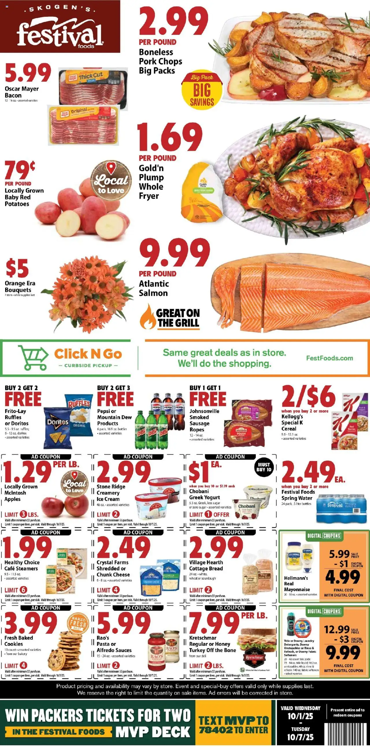 Festival Foods Weekly Ad from 10/01/2025 - Flyer - Page number 1