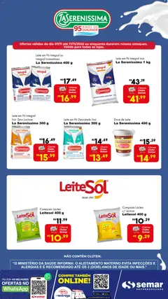 Pré-Visualização do folheto "Ofertas La Serenissima" da loja Semar Supermercado válido a partir de 07/11/2025