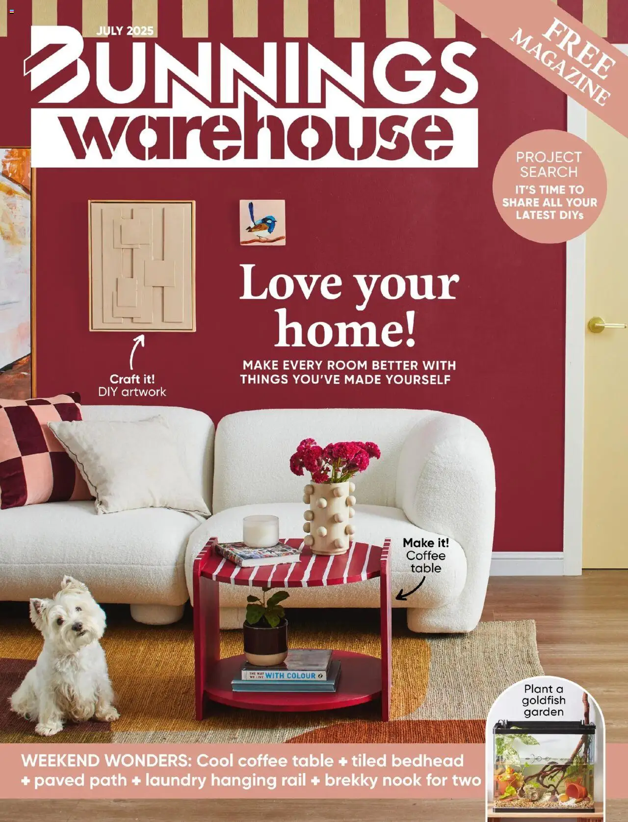 Bunnings Warehouse catalogue valid from 01/07/2025 - page 1 - Coffee table, Table, Plant, Coffee, Magazine, Laundry