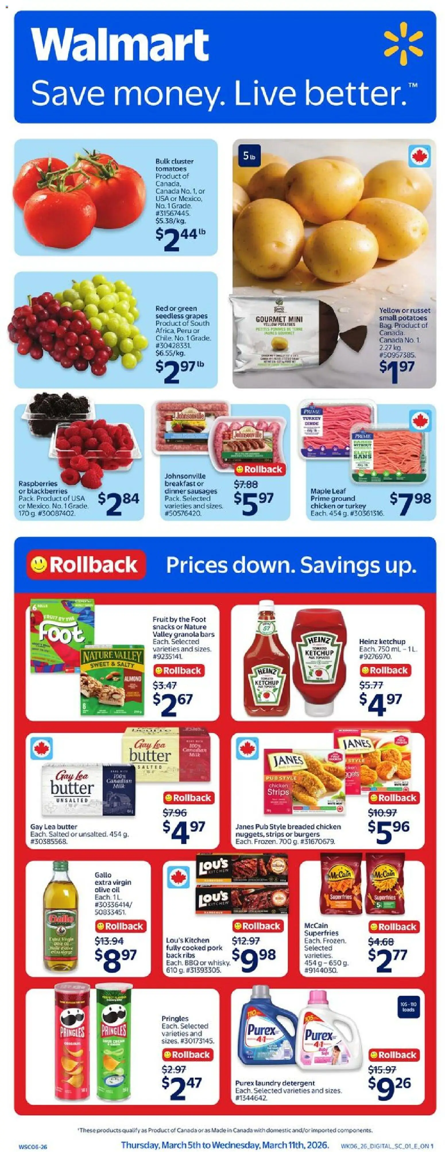 Preview of leaflet Walmart weekly flyer from shop Walmart is valid from Mar 05, 2026