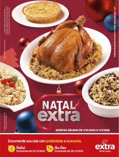 Pré-Visualização do folheto "Ofertas de Natal" da loja Extra válido a partir de 01/12/2025