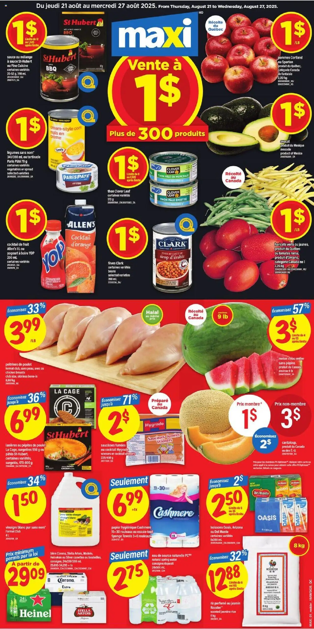 Maxi flyer valid from Aug 21, 2025 - page number 1