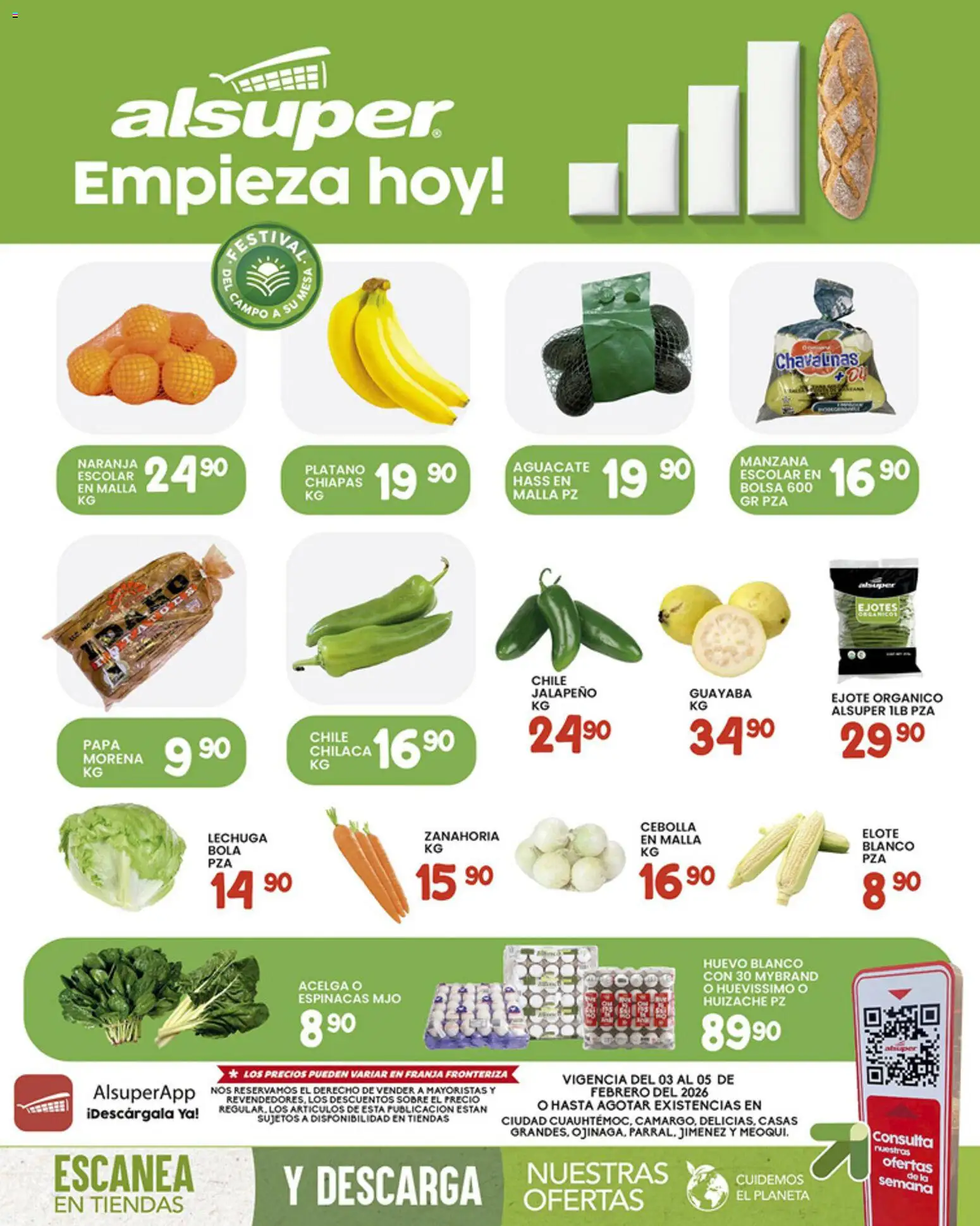 Vista previa las ofertas de la tienda Alsuper - Folleto Chihuauha Estado desde el 03/02/2026 