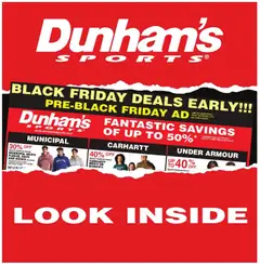 Ad Preview of Dunham's Sports Black Friday from 11/22/2025