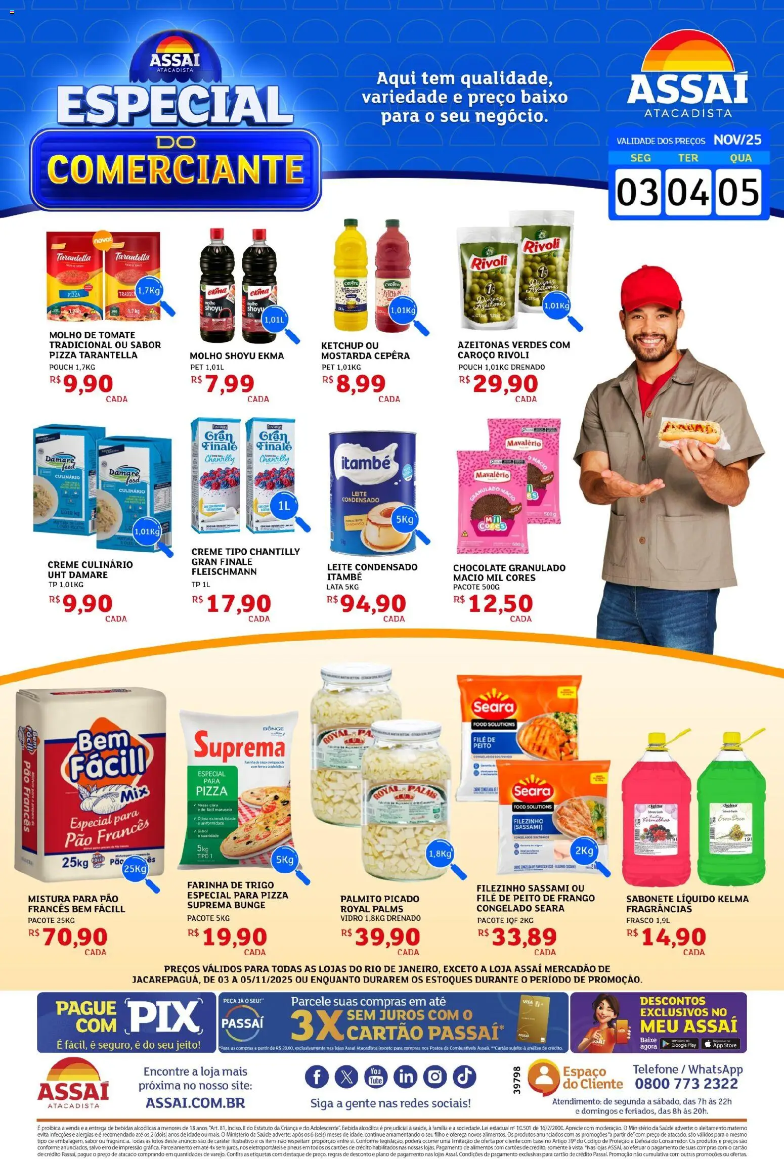 Pré-Visualização do folheto "Encarte - RJ" da loja Assaí Atacadista válido a partir de 03/11/2025