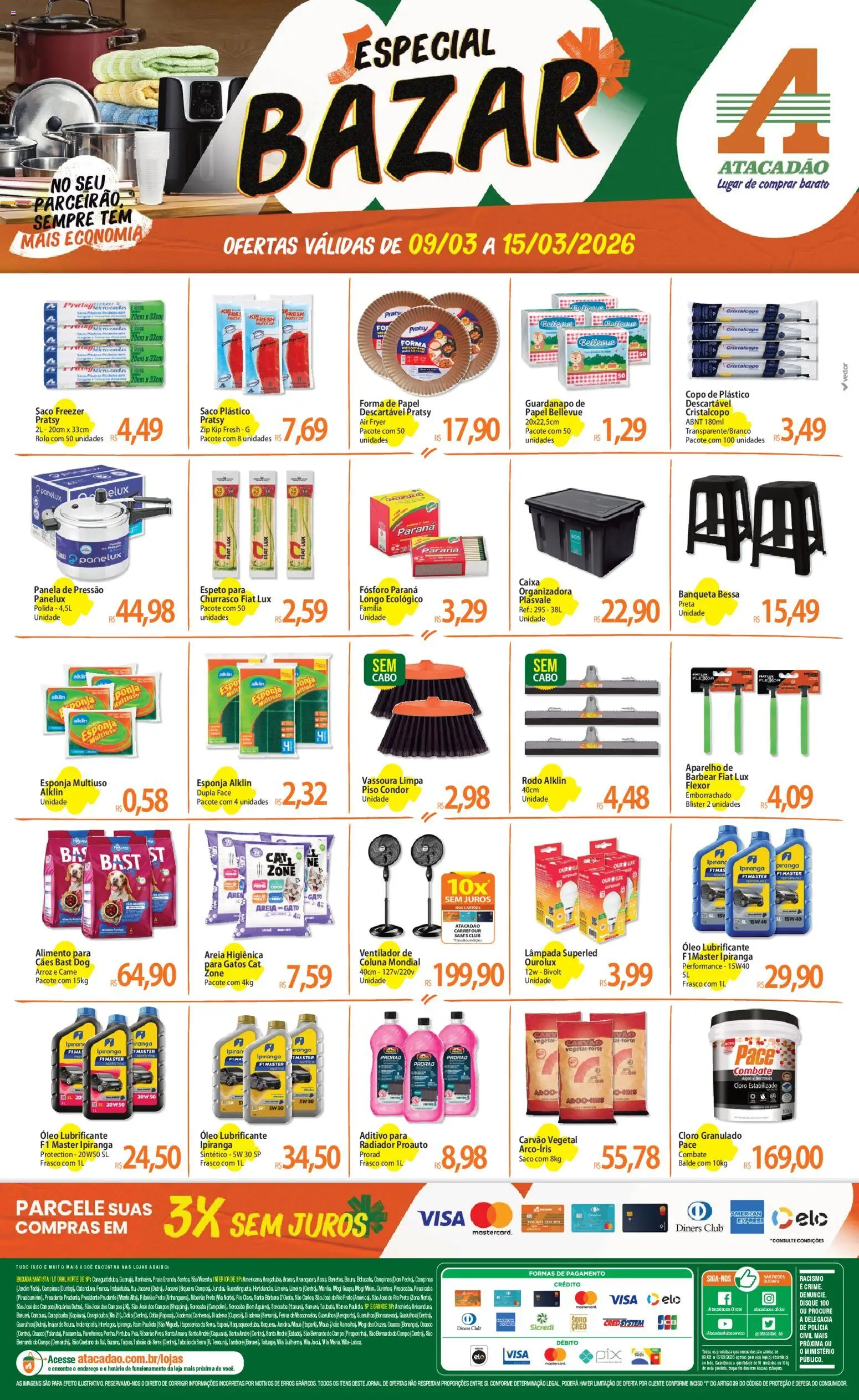Pré-Visualização do folheto "Atacadão ofertas - SP" da loja Atacadão válido a partir de 09/03/2026