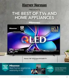 Preview of catalogue Hisense's Best of TVs and Home Appliances from shop Harvey Norman valid 1 Oct 2025