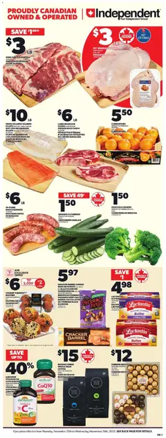 Preview of leaflet Black Friday from shop Independent Grocer is valid from Nov 20, 2025 | Page: 3