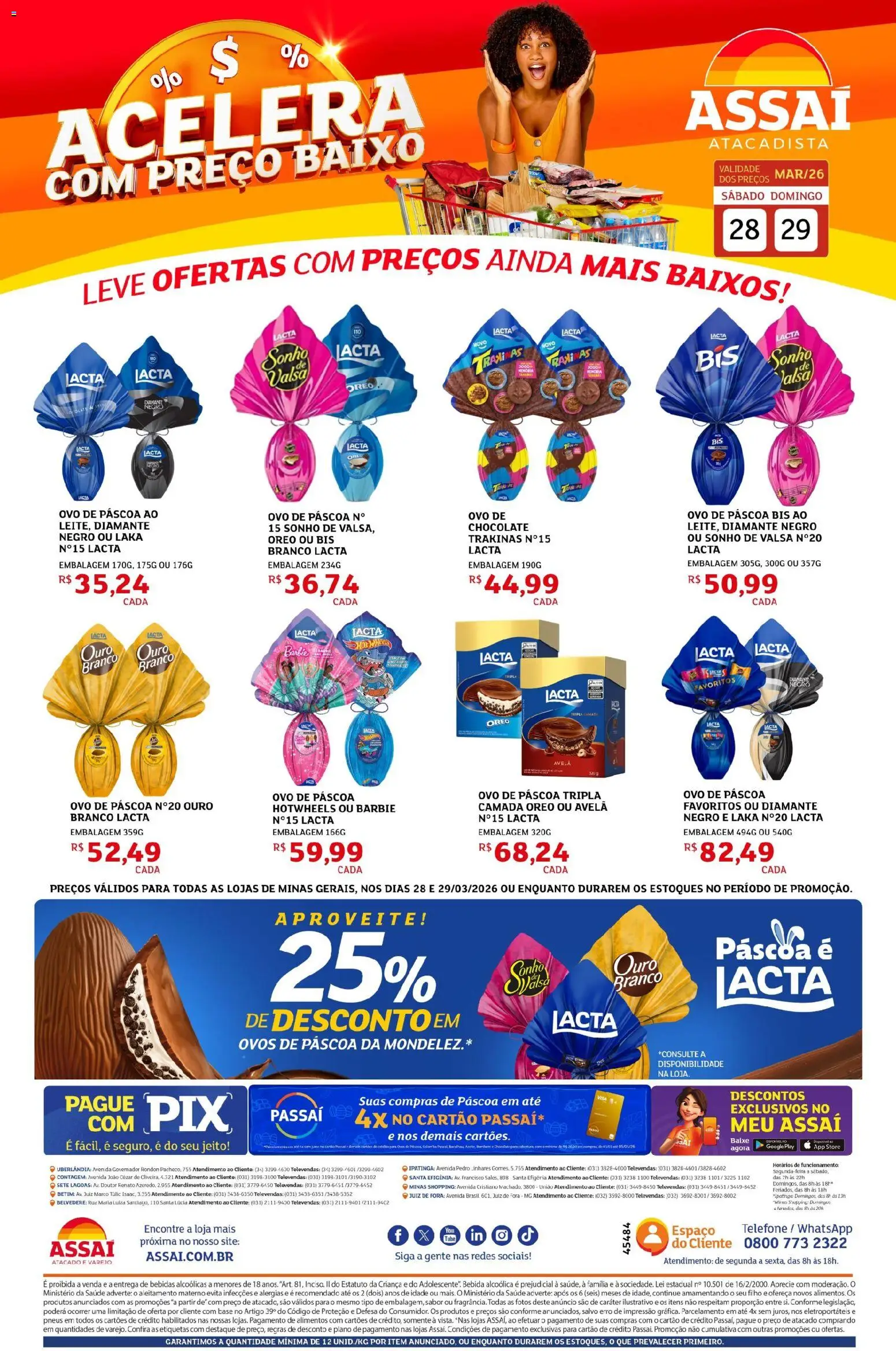Pré-Visualização do folheto "Assaí Atacadista ofertas - MG" da loja Assaí Atacadista válido a partir de 28/03/2026