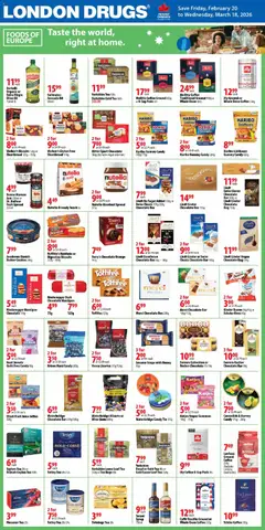 Preview of leaflet Foods of Europe Insert from shop London Drugs is valid from Feb 20, 2026