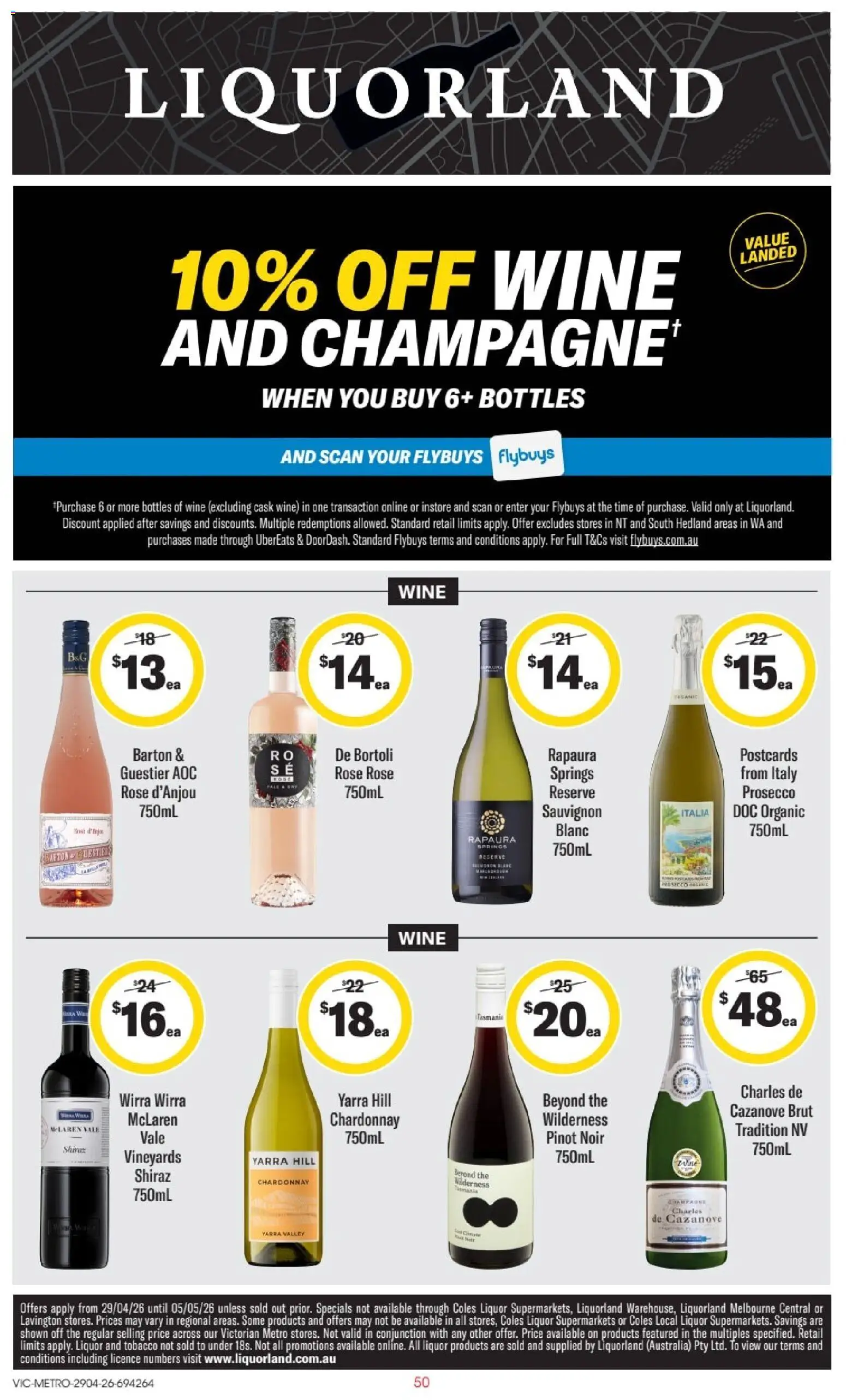 Preview of catalogue Liquorland catalogue VIC from shop Liquorland valid 29/04/2026