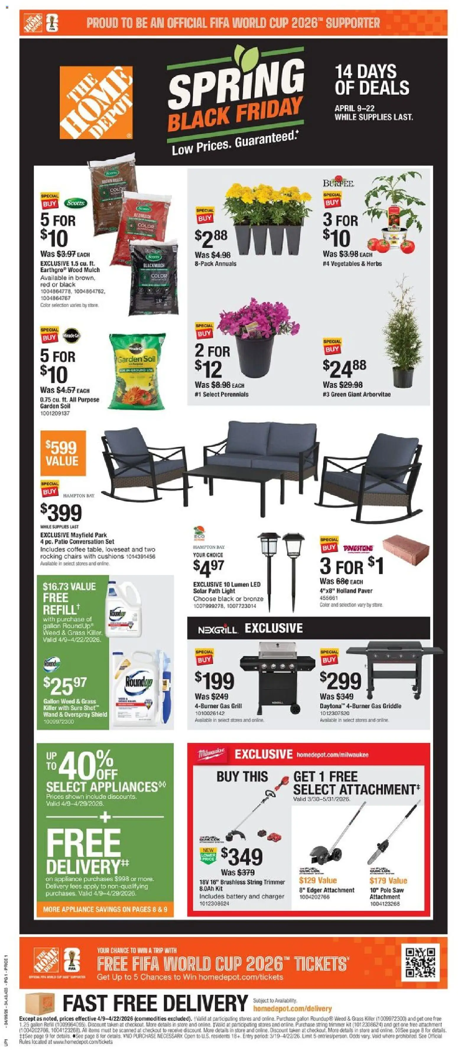 Ad Preview of Home Depot Home Depot Local Ad - PA from 04/09/2026