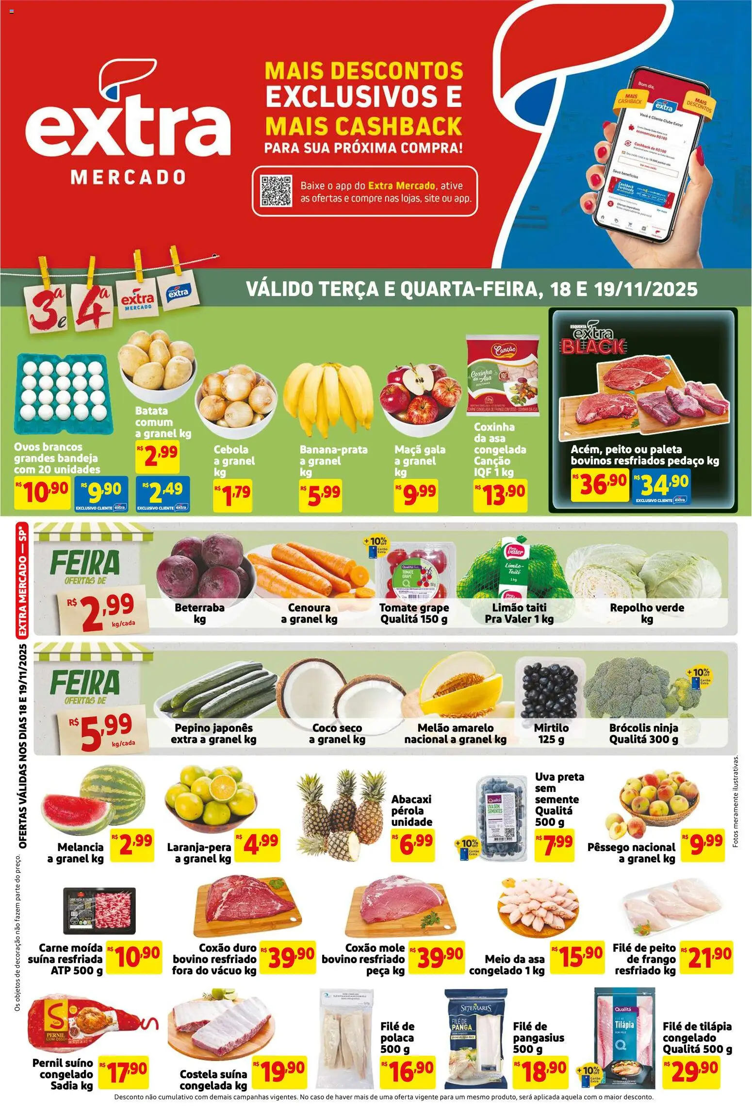 Pré-Visualização do folheto "Black Friday" da loja Extra válido a partir de 18/11/2025