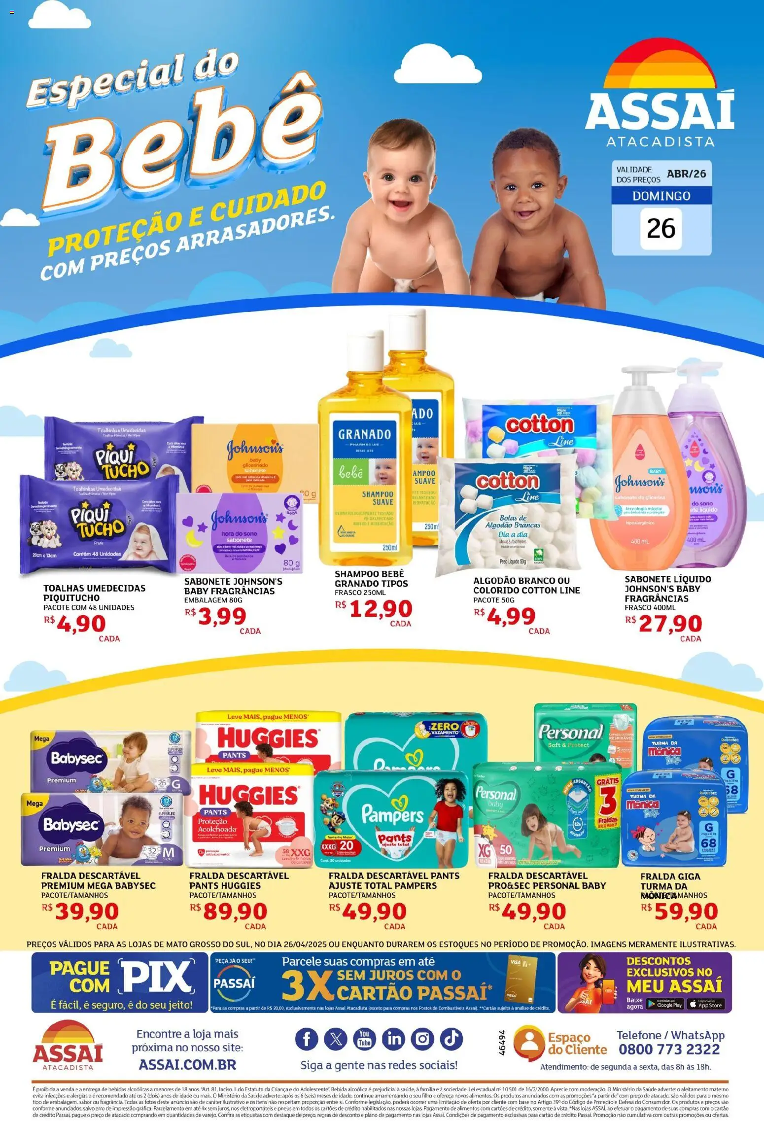 Pré-Visualização do folheto "Assaí Atacadista ofertas - MS" da loja Assaí Atacadista válido a partir de 26/04/2026