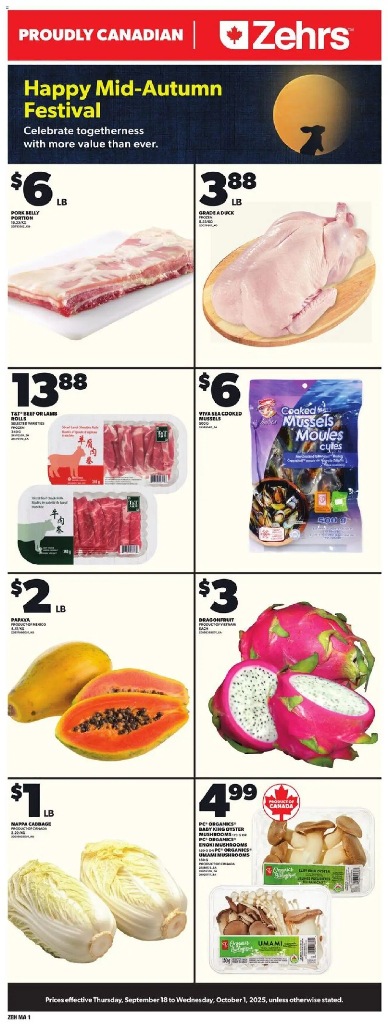 Zehrs flyer valid from Sep 18, 2025 - page number 1