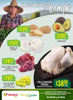 Vista previa las ofertas de la tienda Soriana - Martes y Miércoles del Campo Súper: Nuevo León, Ciudad Victoria y Tampico desde el 16/12/2025 