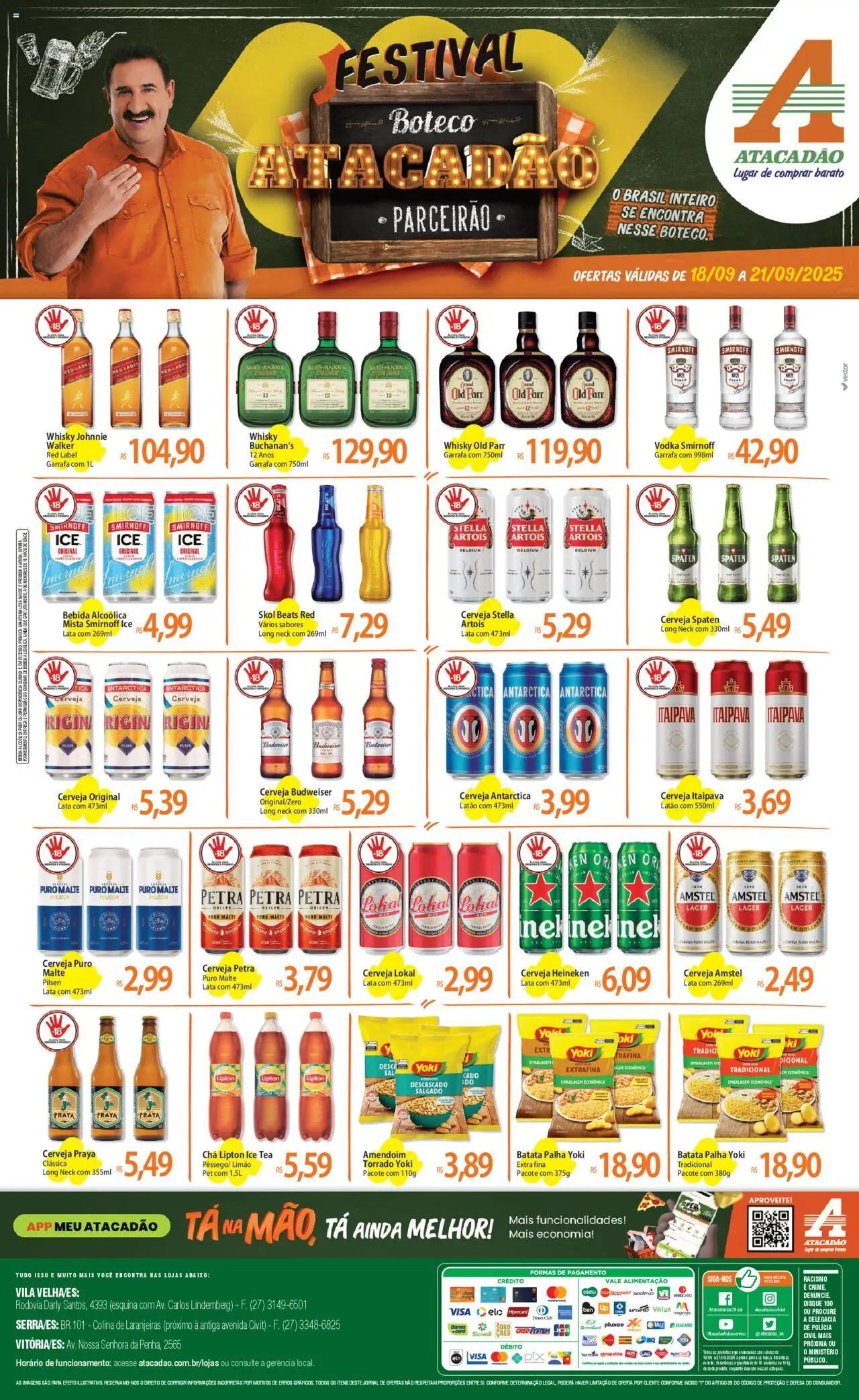 Atacadão folheto "Ofertas - ES" válido a partir de 18/09/2025 - número de página 1