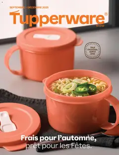 Un aperçu du dépliant Catalogue Hiver 2025 du magasin Tupperware est valide à partir 1 sept. 2025