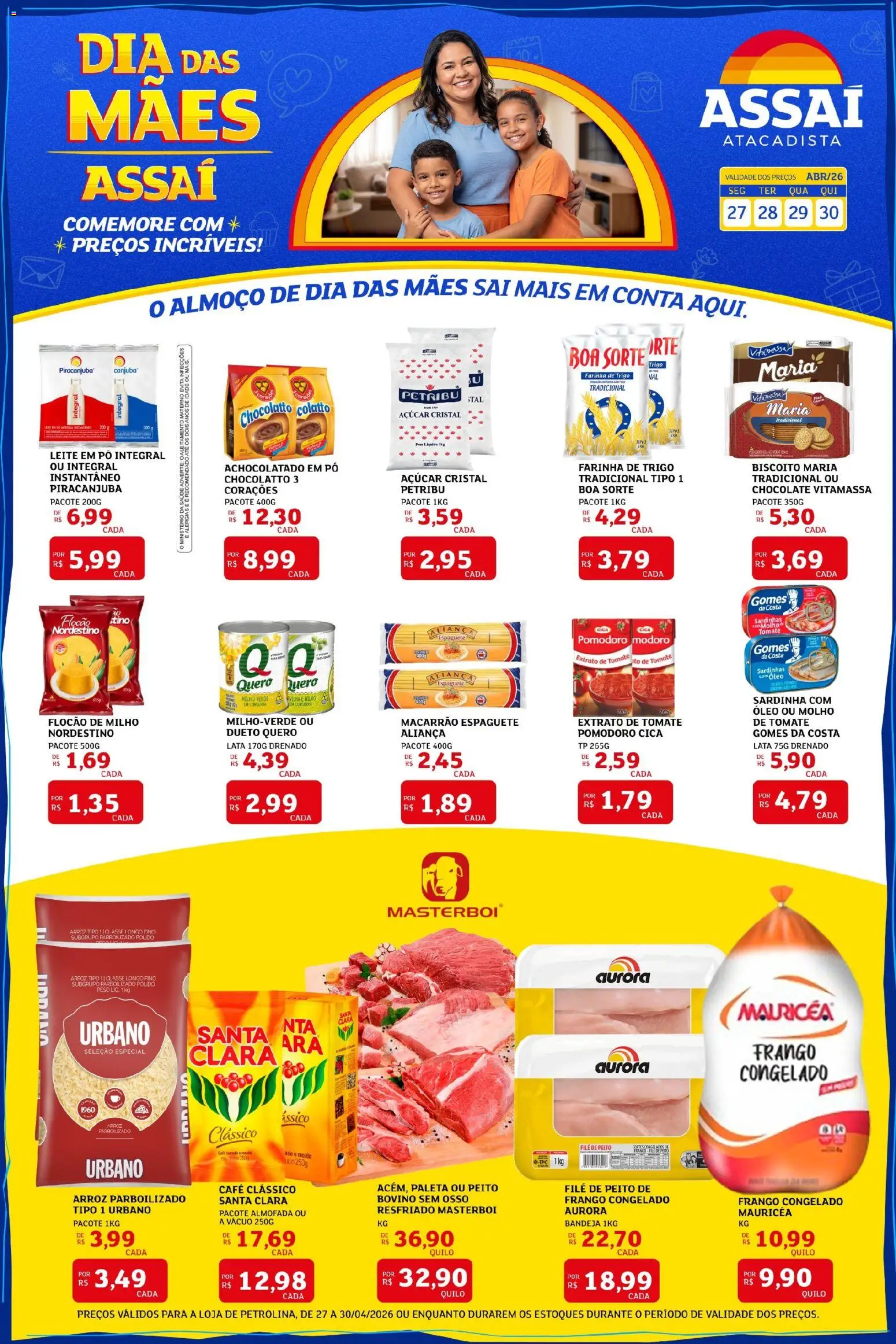 Pré-Visualização do folheto "Assaí Atacadista ofertas - PE" da loja Assaí Atacadista válido a partir de 27/04/2026