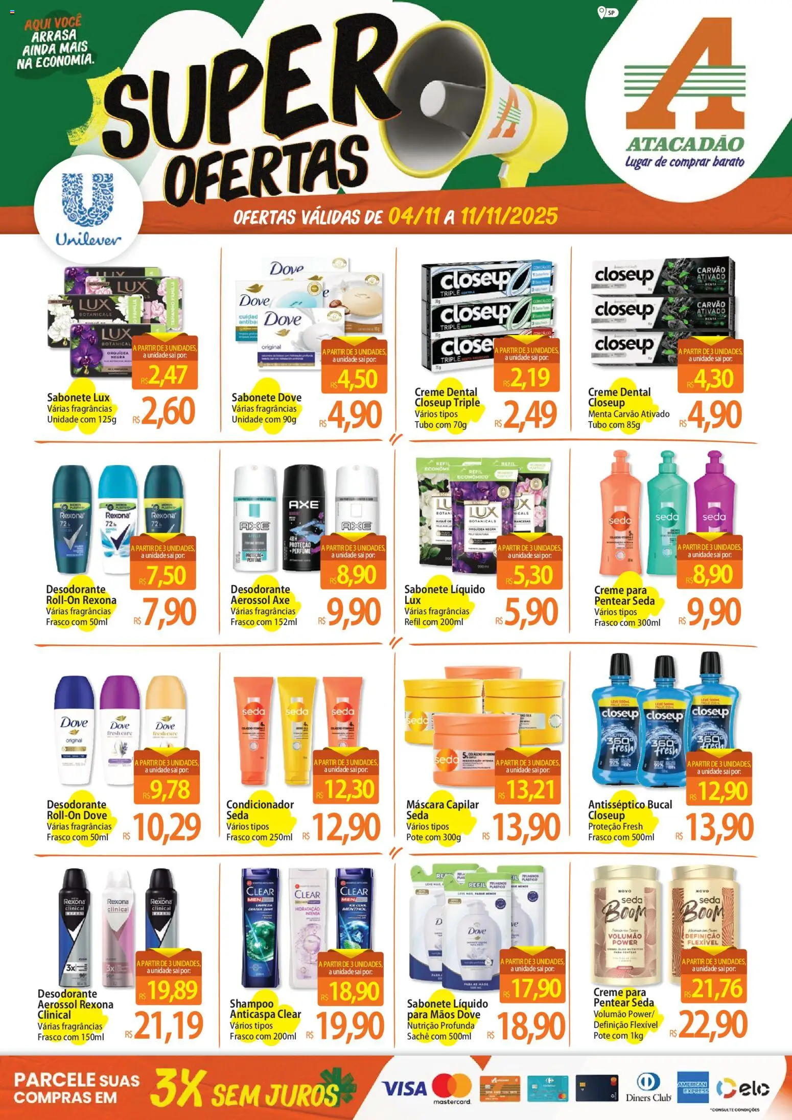 Pré-Visualização do folheto "Ofertas - SP" da loja Atacadão válido a partir de 04/11/2025