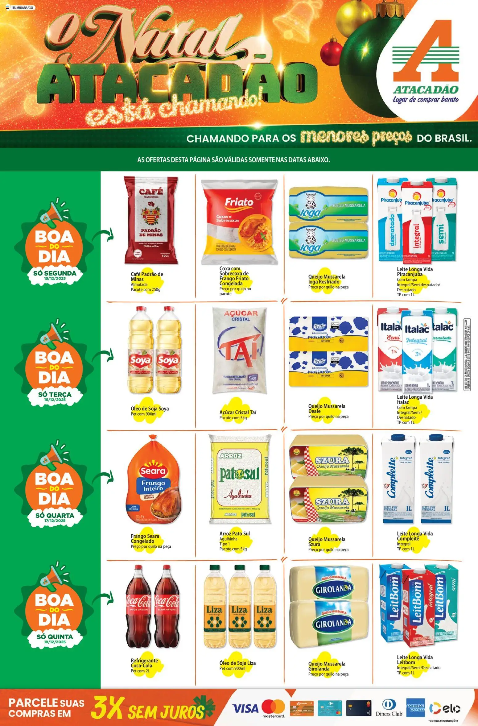 Pré-Visualização do folheto "Ofertas - GO" da loja Atacadão válido a partir de 15/12/2025