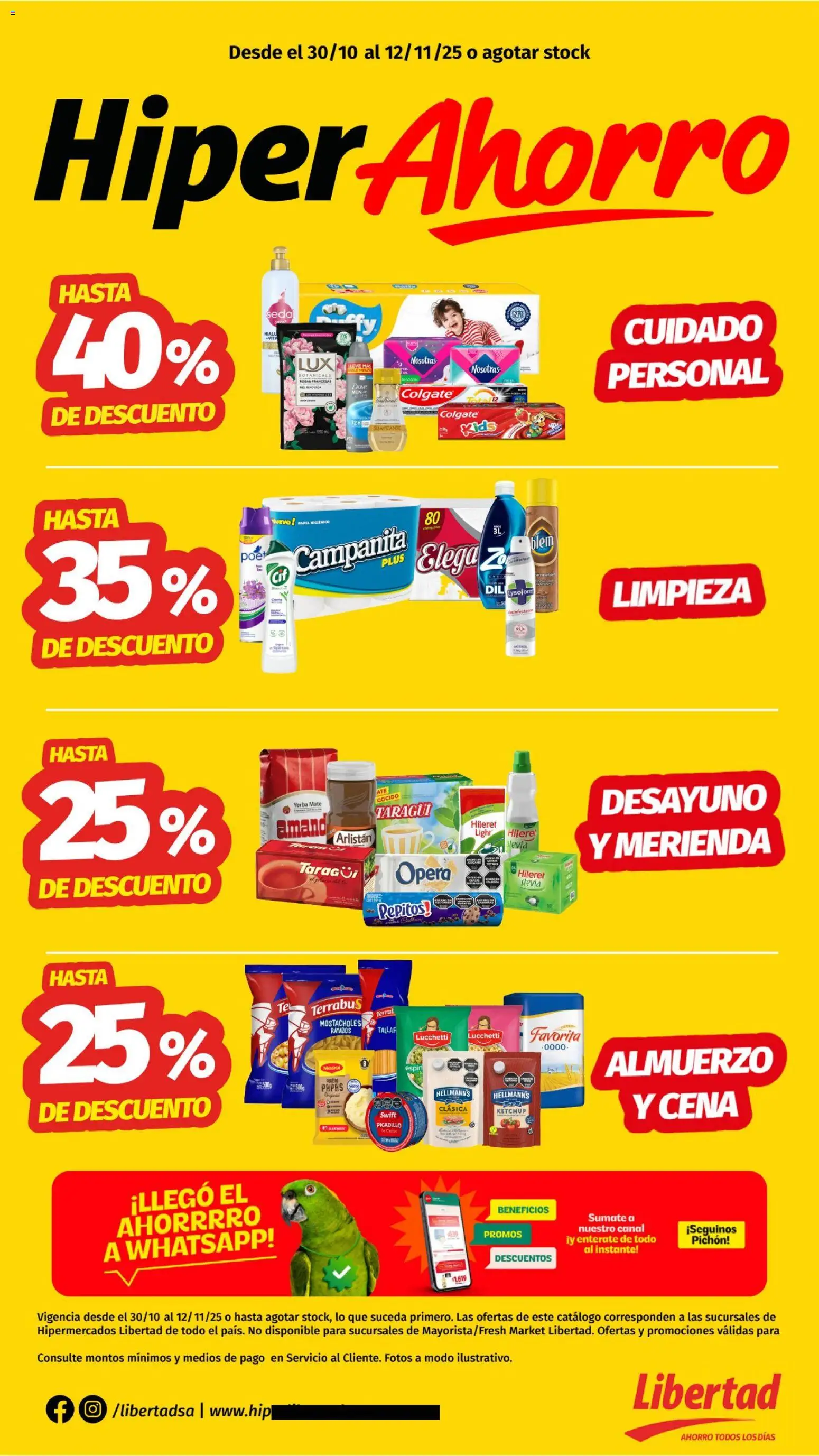 Vista previa del folleto de la tienda Hipermercado Libertad válido desde el 30/10/2025 
