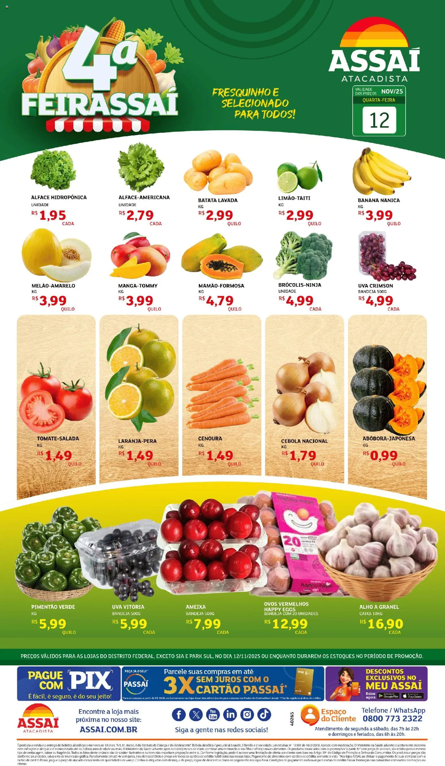 Pré-Visualização do folheto "Encarte - DF" da loja Assaí Atacadista válido a partir de 12/11/2025