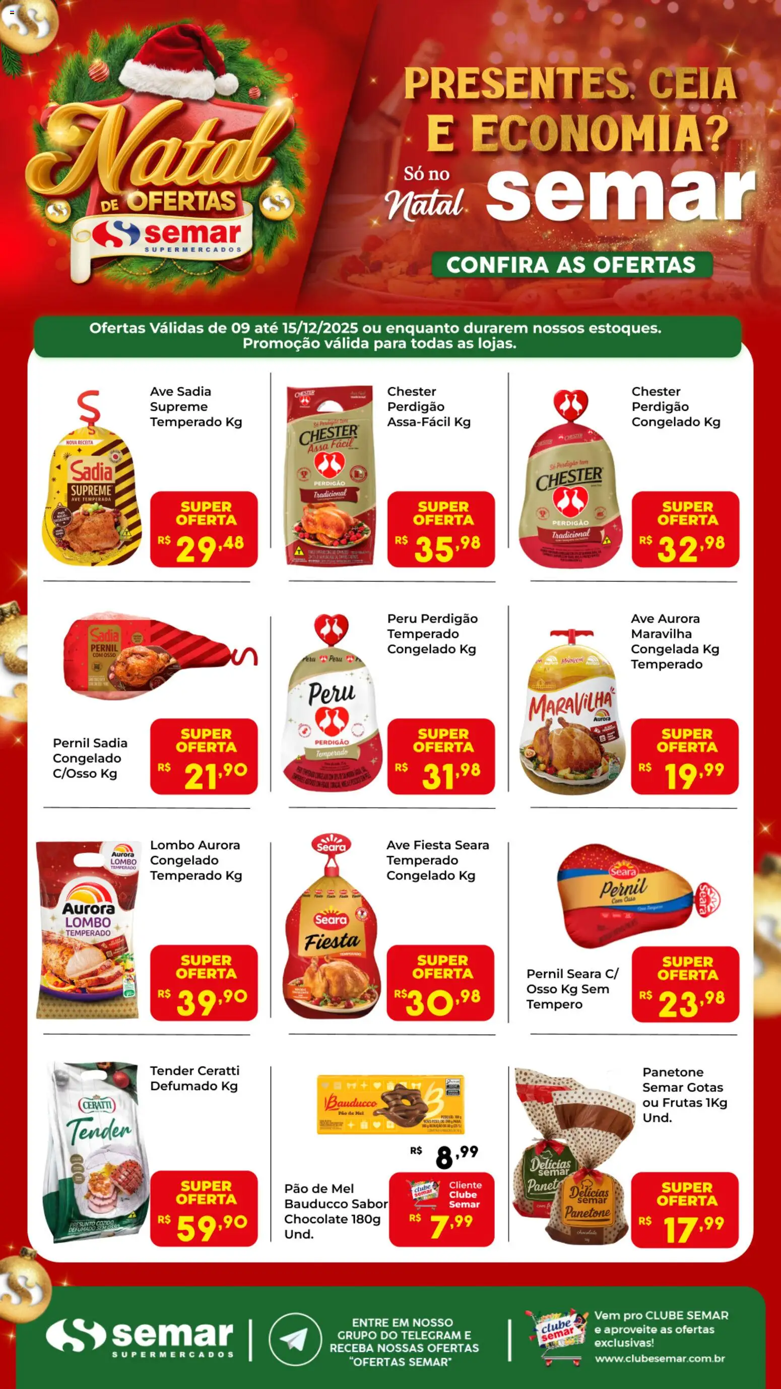 Pré-Visualização do folheto "Ofertas da semana" da loja Semar Supermercado válido a partir de 09/12/2025