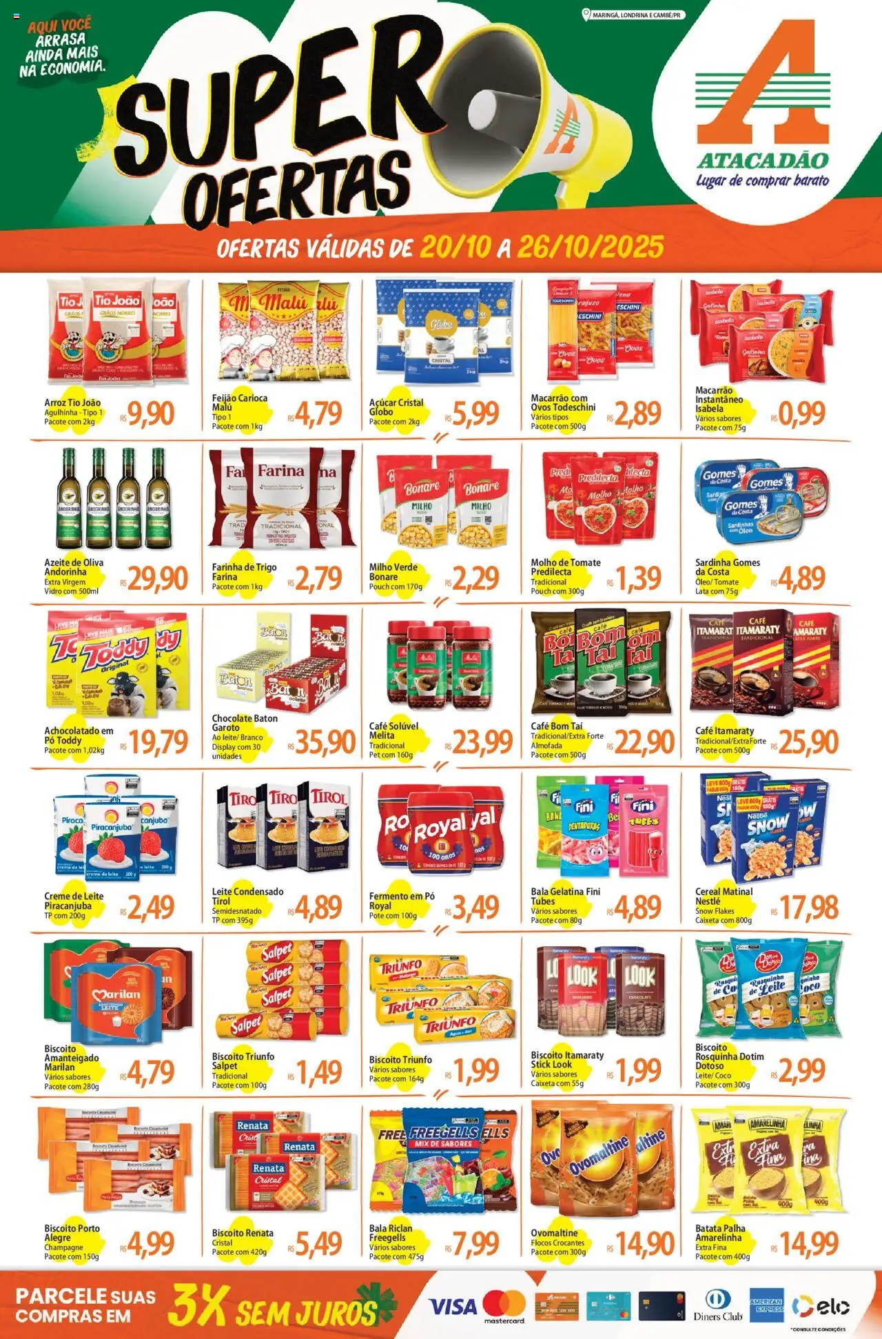 Atacadão folheto "Ofertas - PR" válido a partir de 20/10/2025 - número de página 1