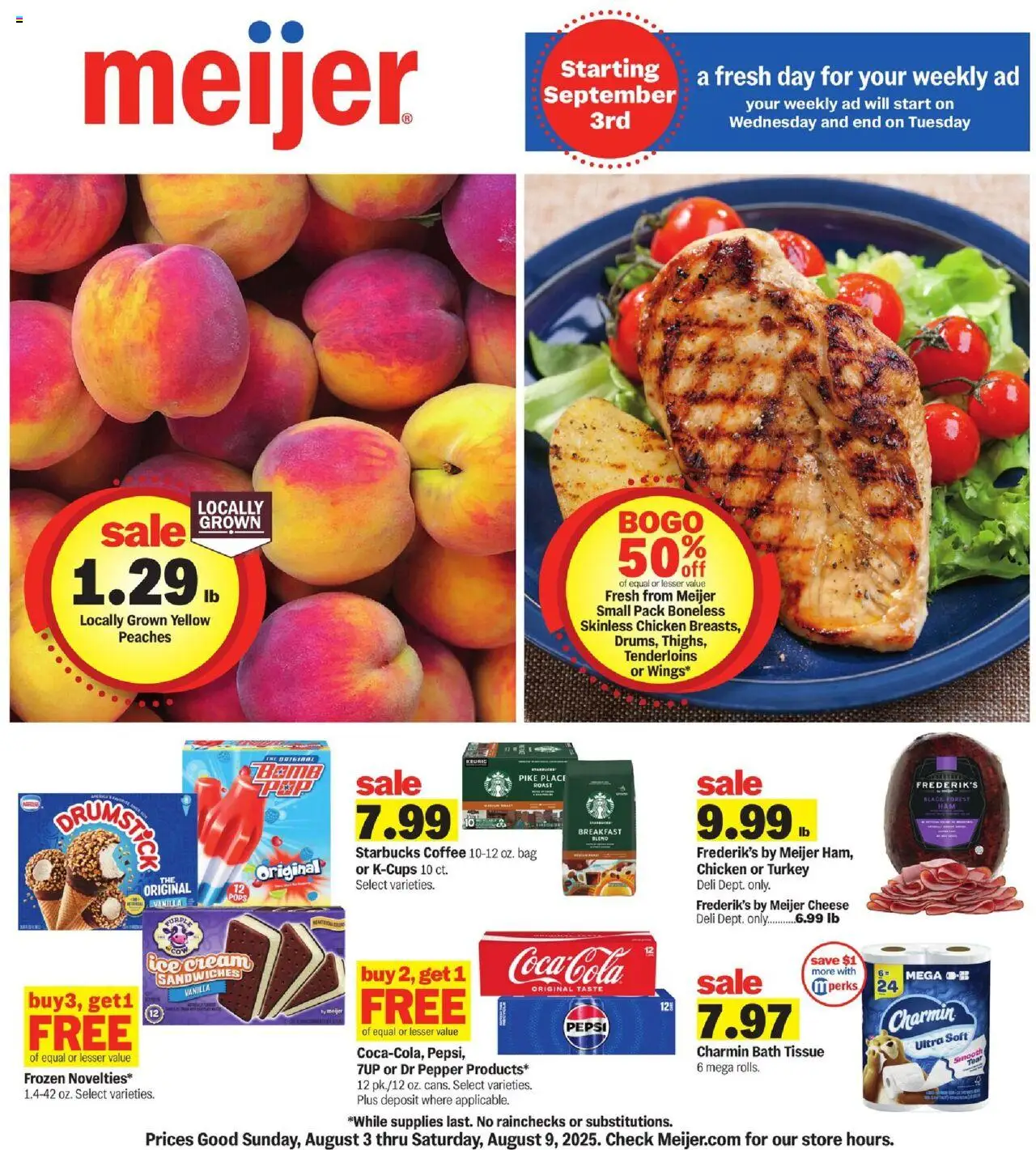 MEIJER AD from 08/03/2025 - Weekly Ad - PREVIEW - Page number 1