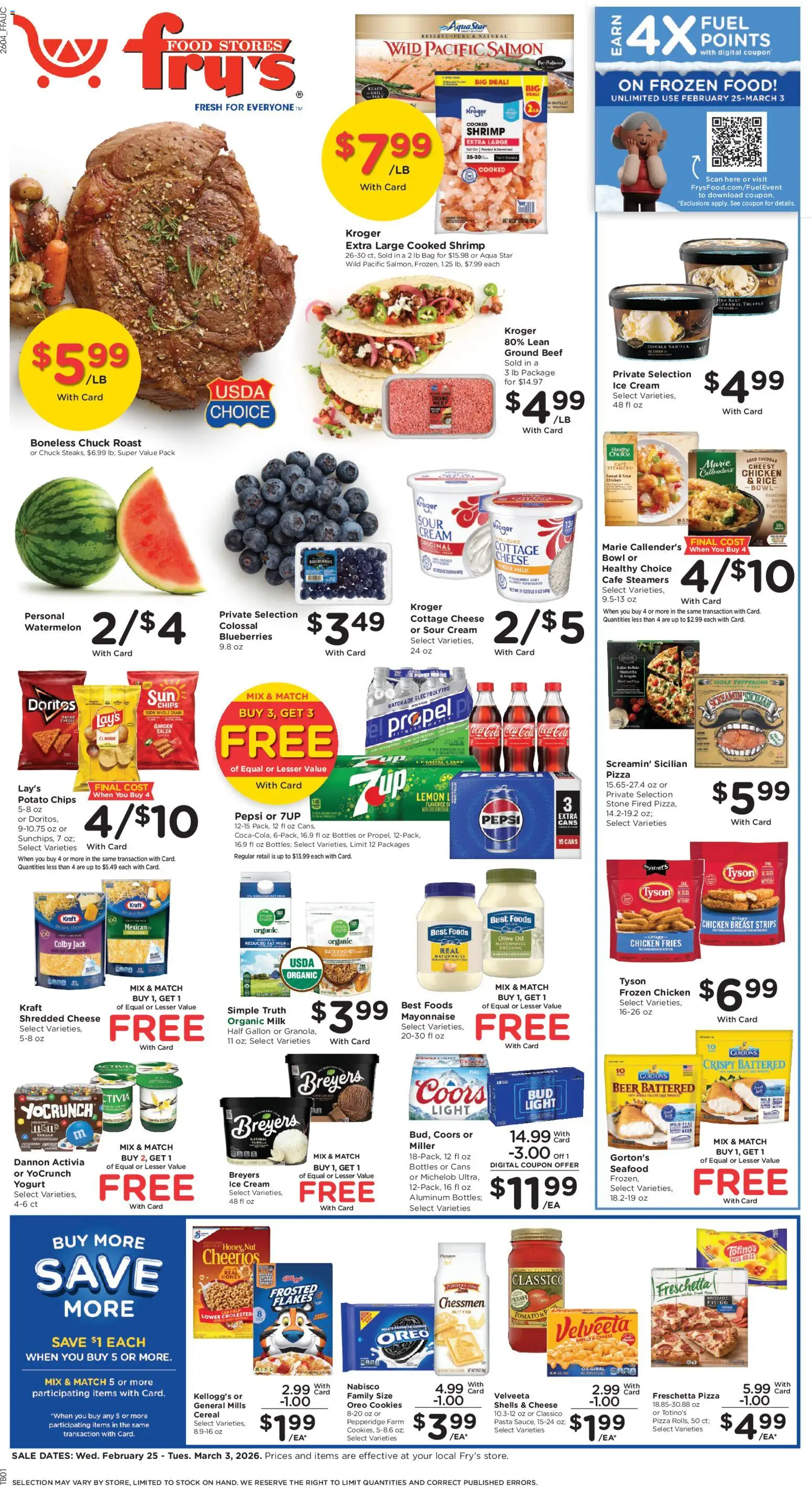 Ad Preview of Fry's Food Weekly Ad from 02/25/2026