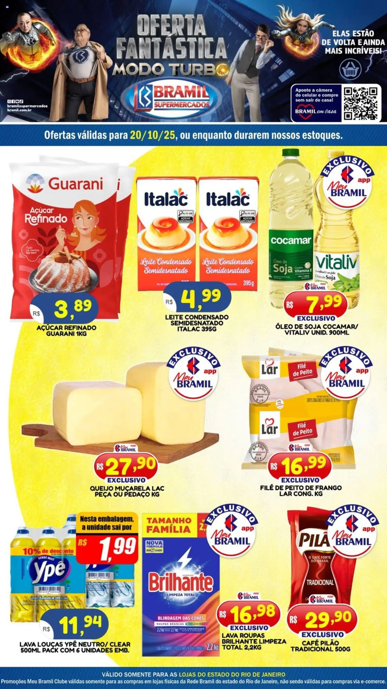Bramil Supermercados folheto "Ofertas do Dia" válido a partir de 20/10/2025 - número de página 1