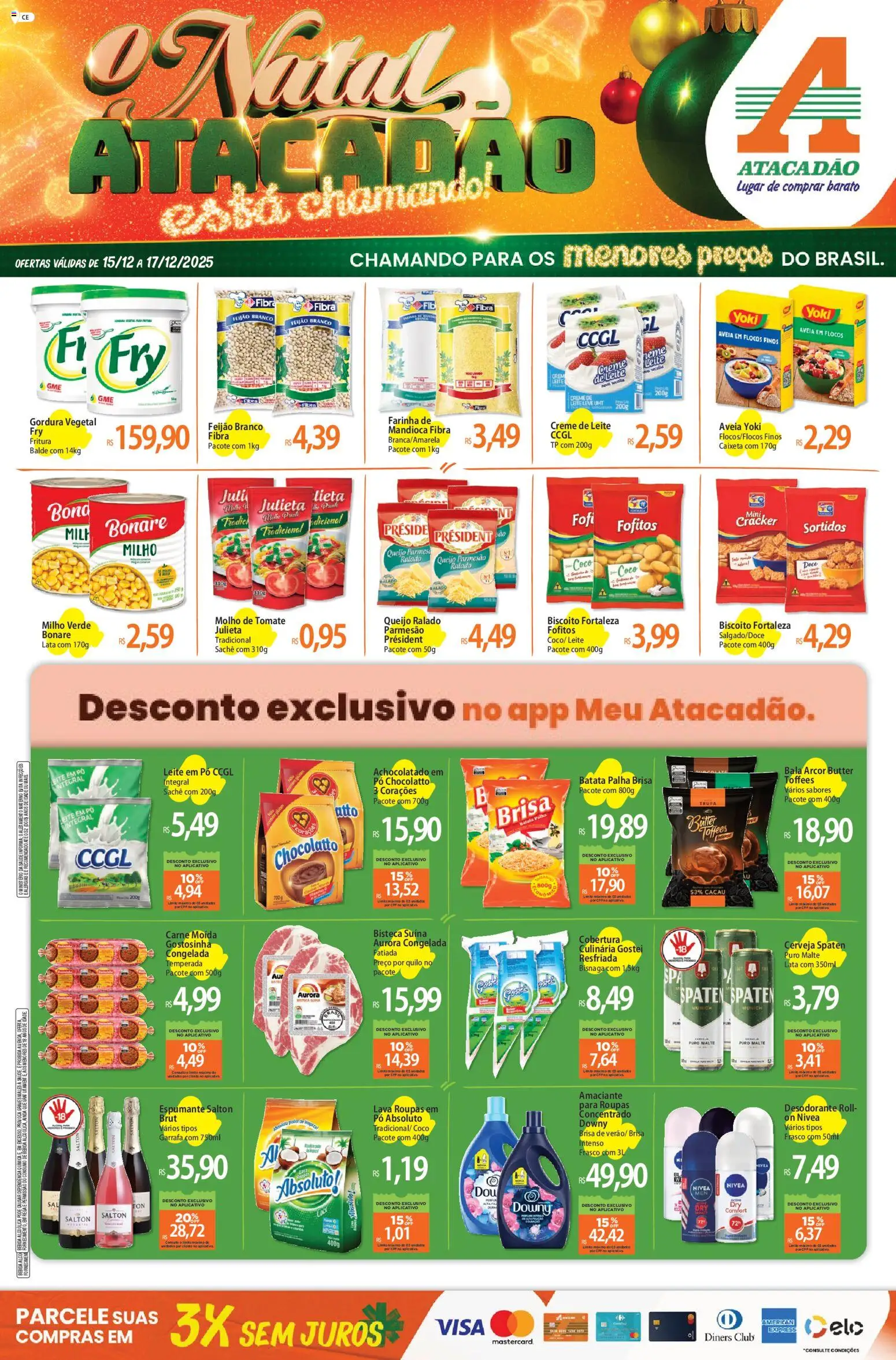 Pré-Visualização do folheto "Ofertas - CE" da loja Atacadão válido a partir de 15/12/2025