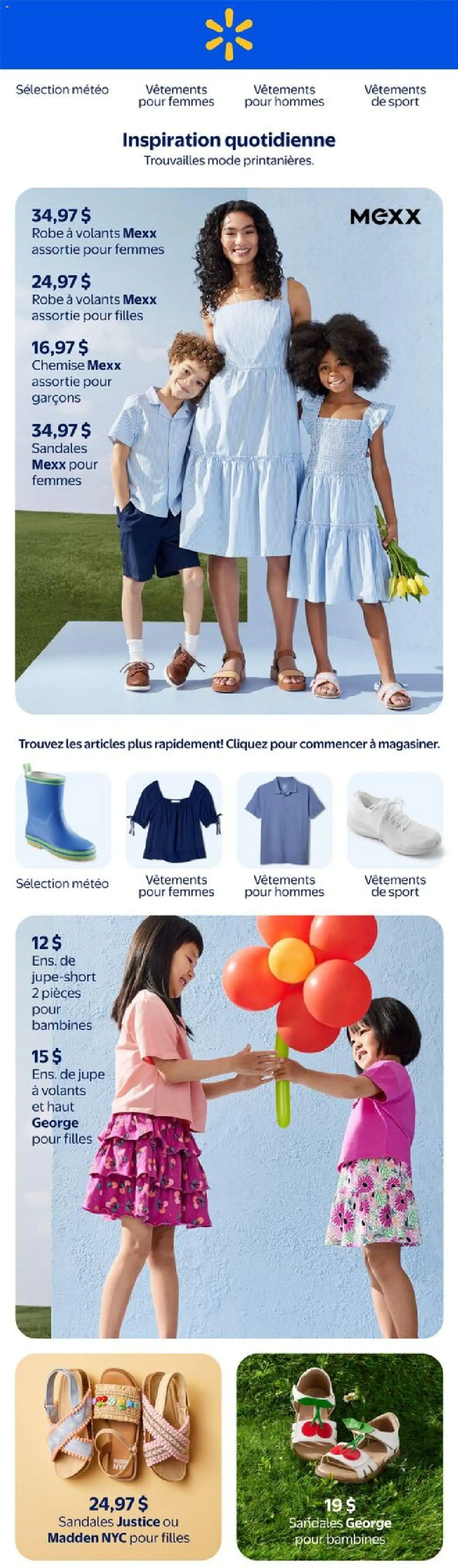 Preview of leaflet Walmart circulaire - Inspiration quotidienne from shop Walmart is valid from Mar 05, 2026