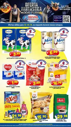 Pré-Visualização do folheto "Ofertas do Dia" da loja Bramil Supermercados válido a partir de 16/10/2025