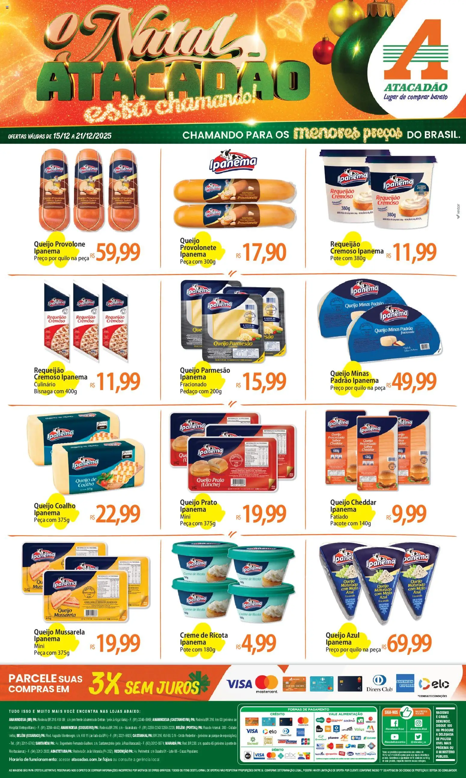 Pré-Visualização do folheto "Ofertas - PA" da loja Atacadão válido a partir de 15/12/2025