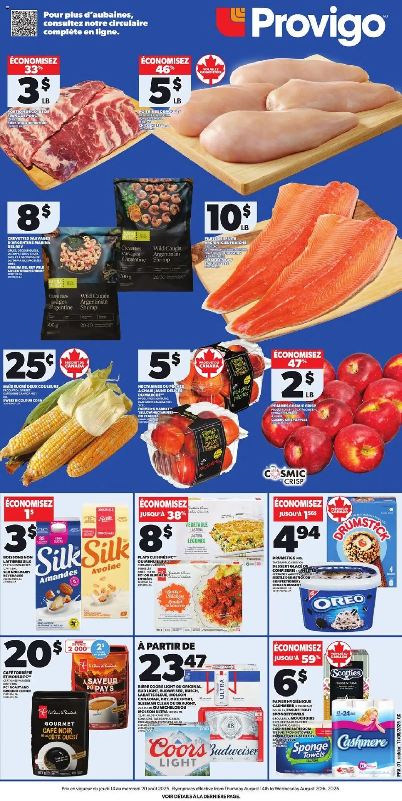 Provigo flyer valid from Aug 14, 2025 - page number 1