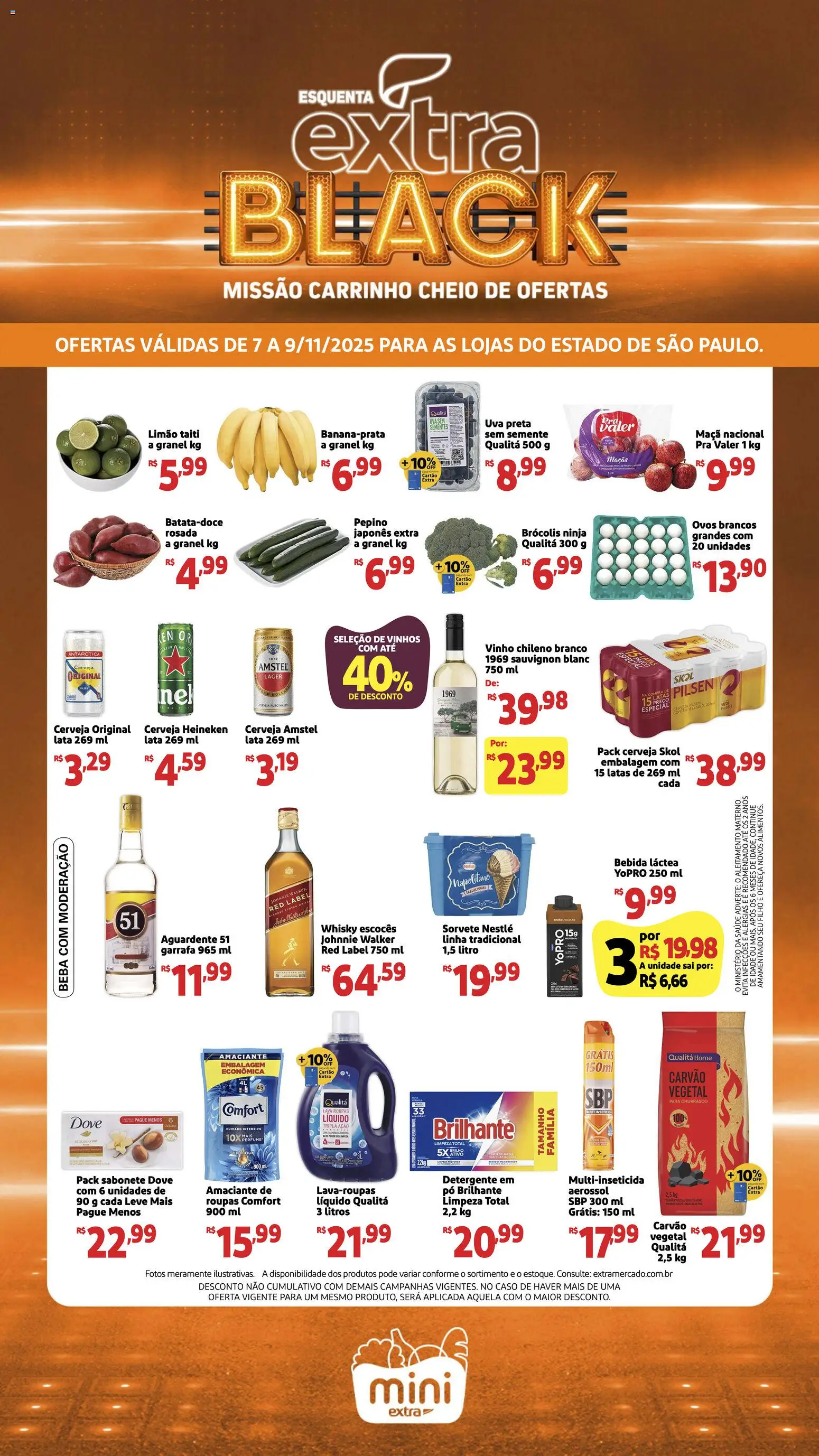 Pré-Visualização do folheto "Black Friday" da loja Mini Extra válido a partir de 07/11/2025