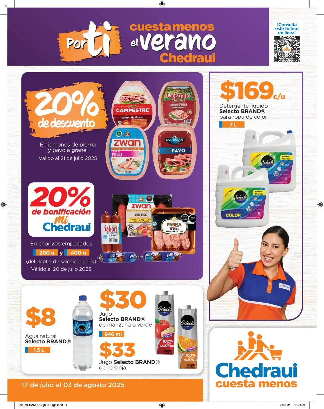 Folleto Chedraui y sus promociones válidas desde el 17/07/2025 - Número de página 1