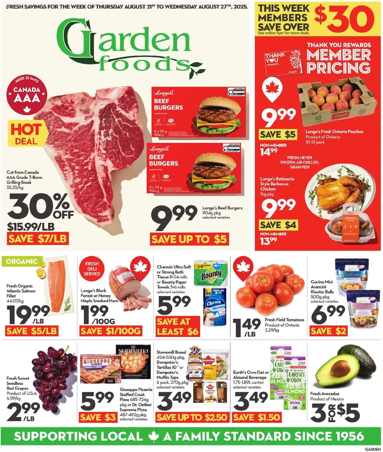 Longo's flyer valid from Aug 21, 2025 - page number 1