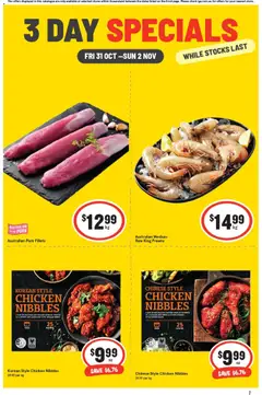 Preview of catalogue 3 Day Specials QLD from shop IGA valid 31/10/2025