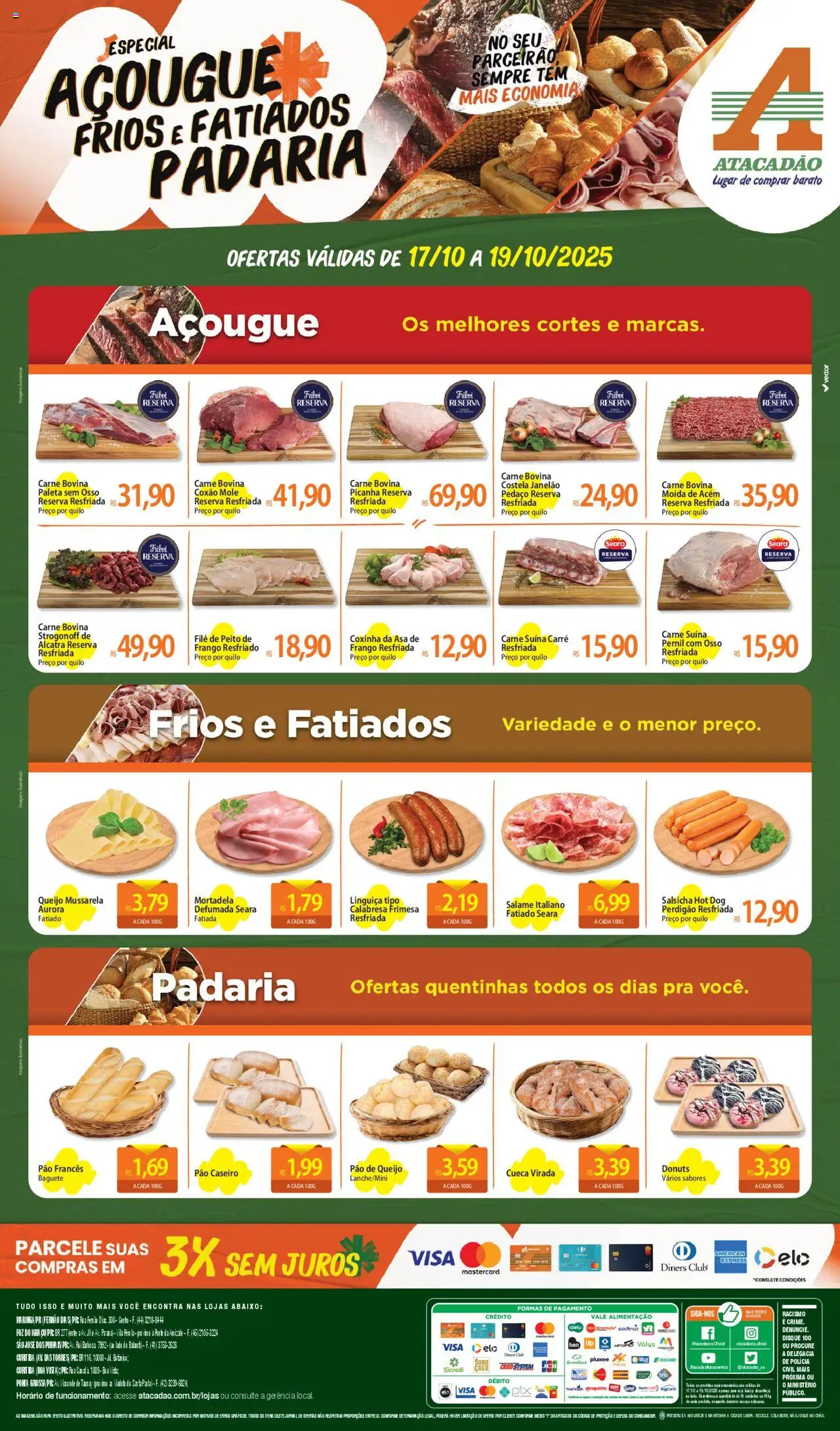 Atacadão folheto "Ofertas - PR" válido a partir de 17/10/2025 - número de página 1