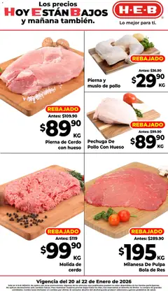 Vista previa las ofertas de la tienda H-E-B - Folleto Ofertas desde el 20/01/2026 