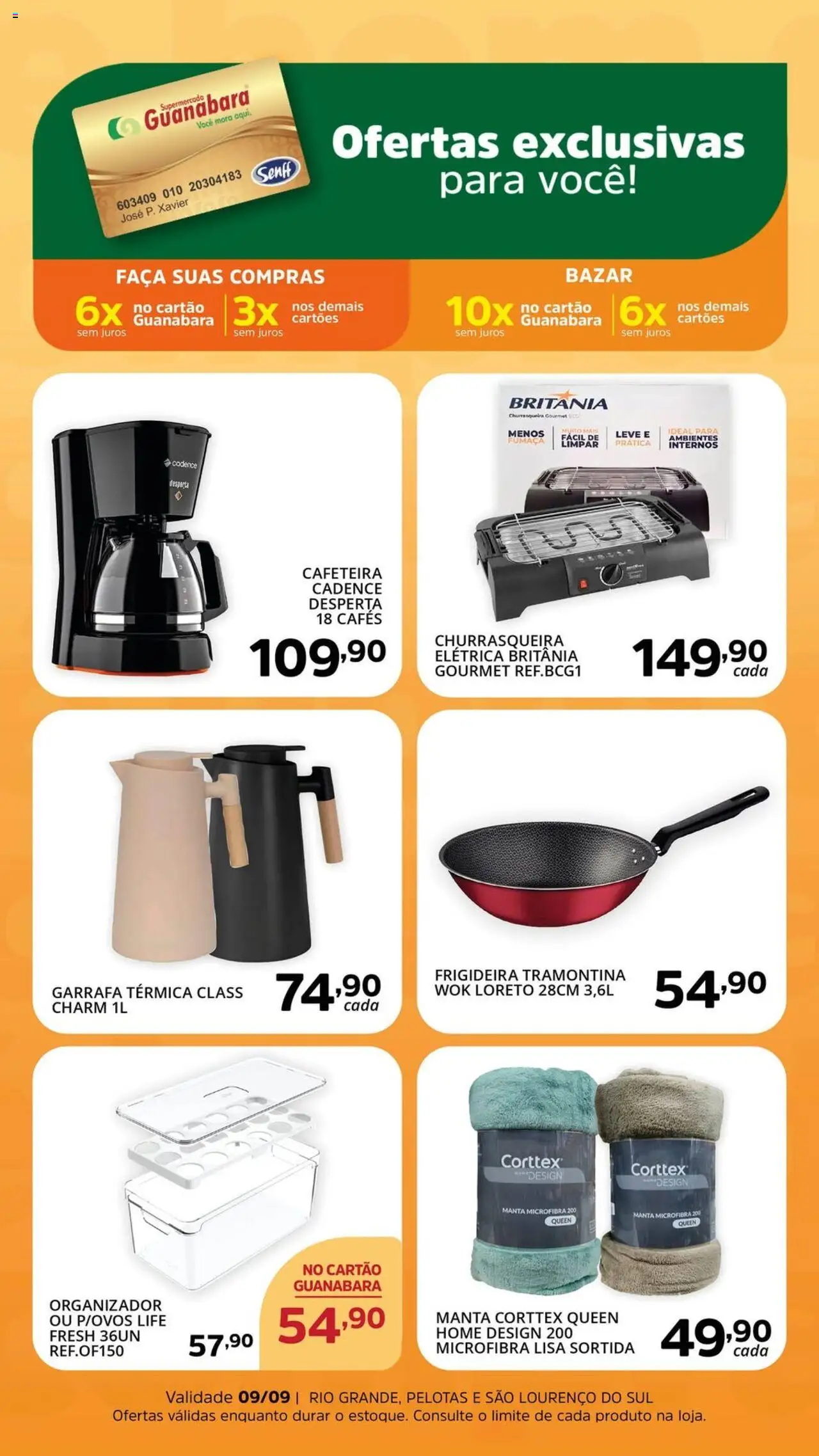 Supermercado Guanabara folheto "Ofertas Exclusivas" válido a partir de 29/08/2025 - número de página 1