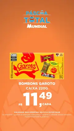 Pré-Visualização do folheto "Mundial ofertas Páscoa" da loja Mundial válido a partir de 20/03/2026