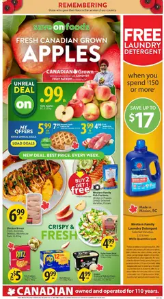 Preview of leaflet Weekly flyer / circulaire from shop Save on foods is valid from Nov 06, 2025