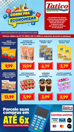 Pré-Visualização do folheto "Ofertas da semana" da loja Tatico válido a partir de 27/10/2025