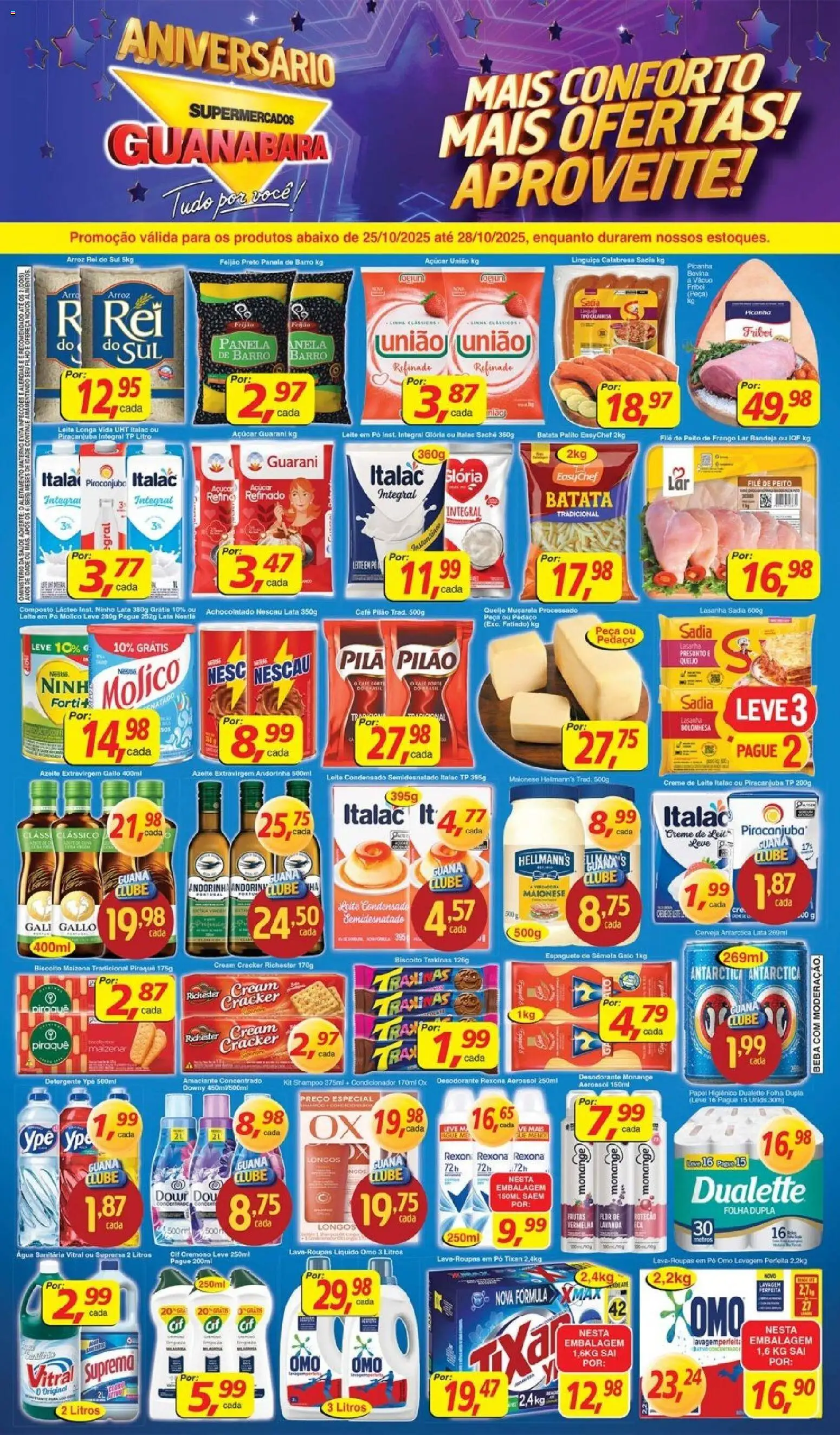 Supermercados Guanabara folheto "Encarte" válido a partir de 25/10/2025 - número de página 1