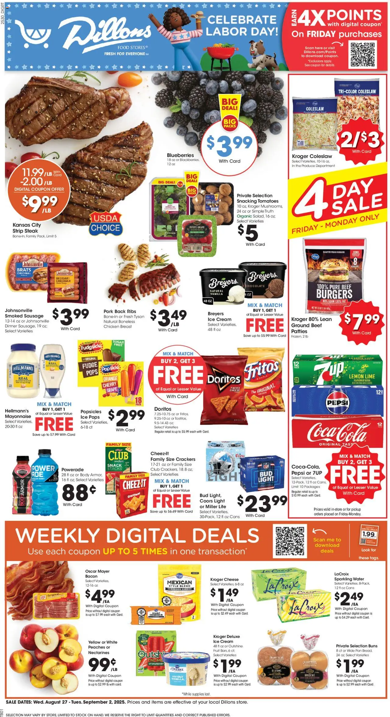 Dillons Weekly Ad from 08/27/2025 - Flyer - Page number 1